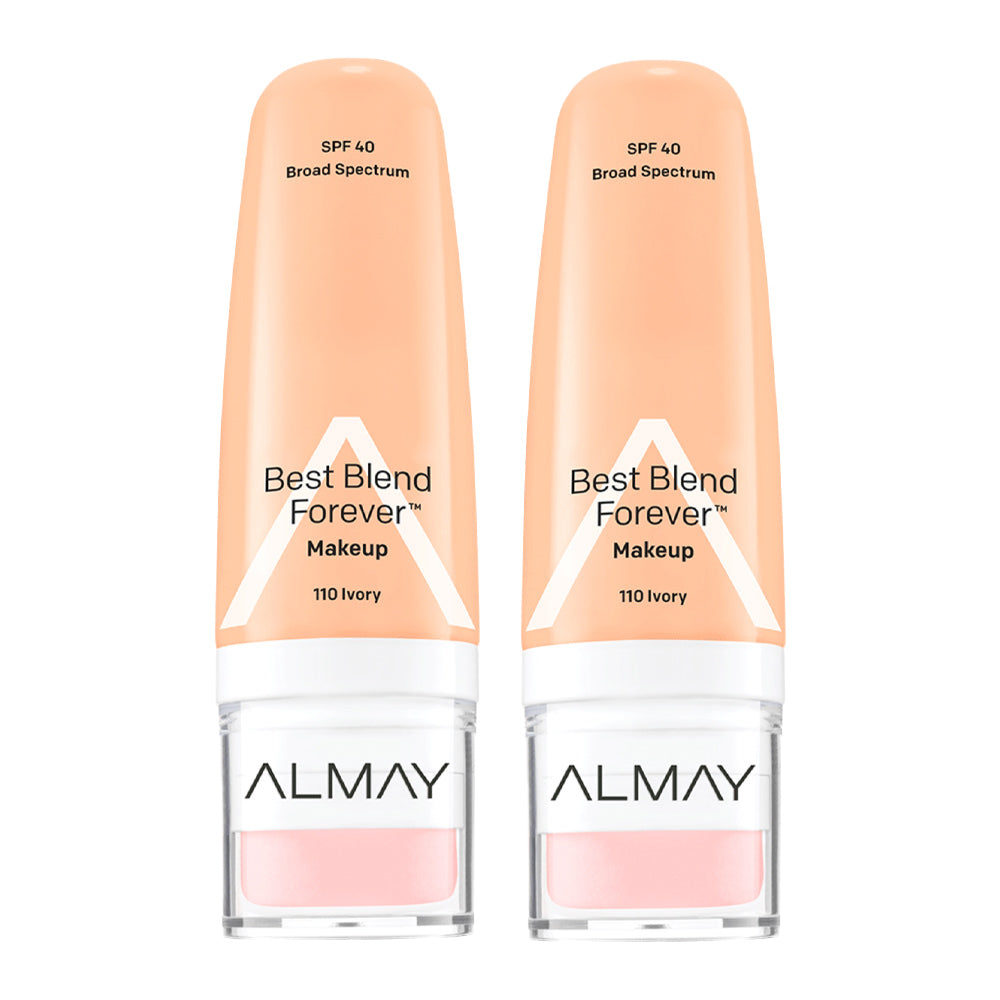Almay Best Blend Forever Makeup 30ml 110 IVORY - 2 pack
