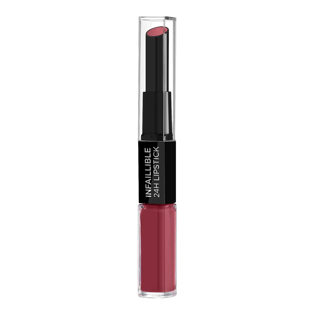 L'Oreal Infallible 24HR 2-Step Lipstick 5.7ml 804 METRO PROOF ROSE