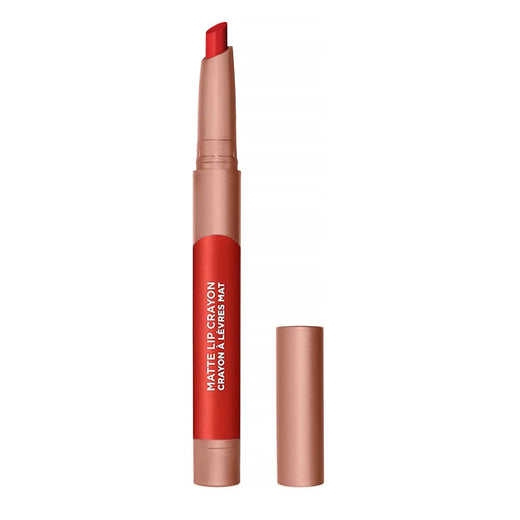 L'Oreal Paris Infallible Matte Lip Crayon in shade 506 Caramel Rebel, 1.3g open with cap off