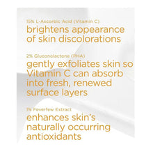 Load image into Gallery viewer, NeoStrata Enlighten 15% Vitamin C + PHA Serum 15ml key benefits and ingredients