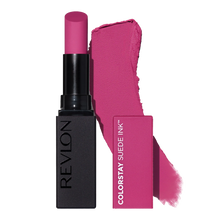 Load image into Gallery viewer, Revlon ColorStay Suede Ink Lipstick 2.55g 010 TUNNEL VISION swatch