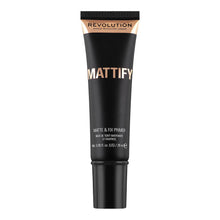 Load image into Gallery viewer, Revolution Mattify Matte & Fix Primer in 28ml black tube for shine control