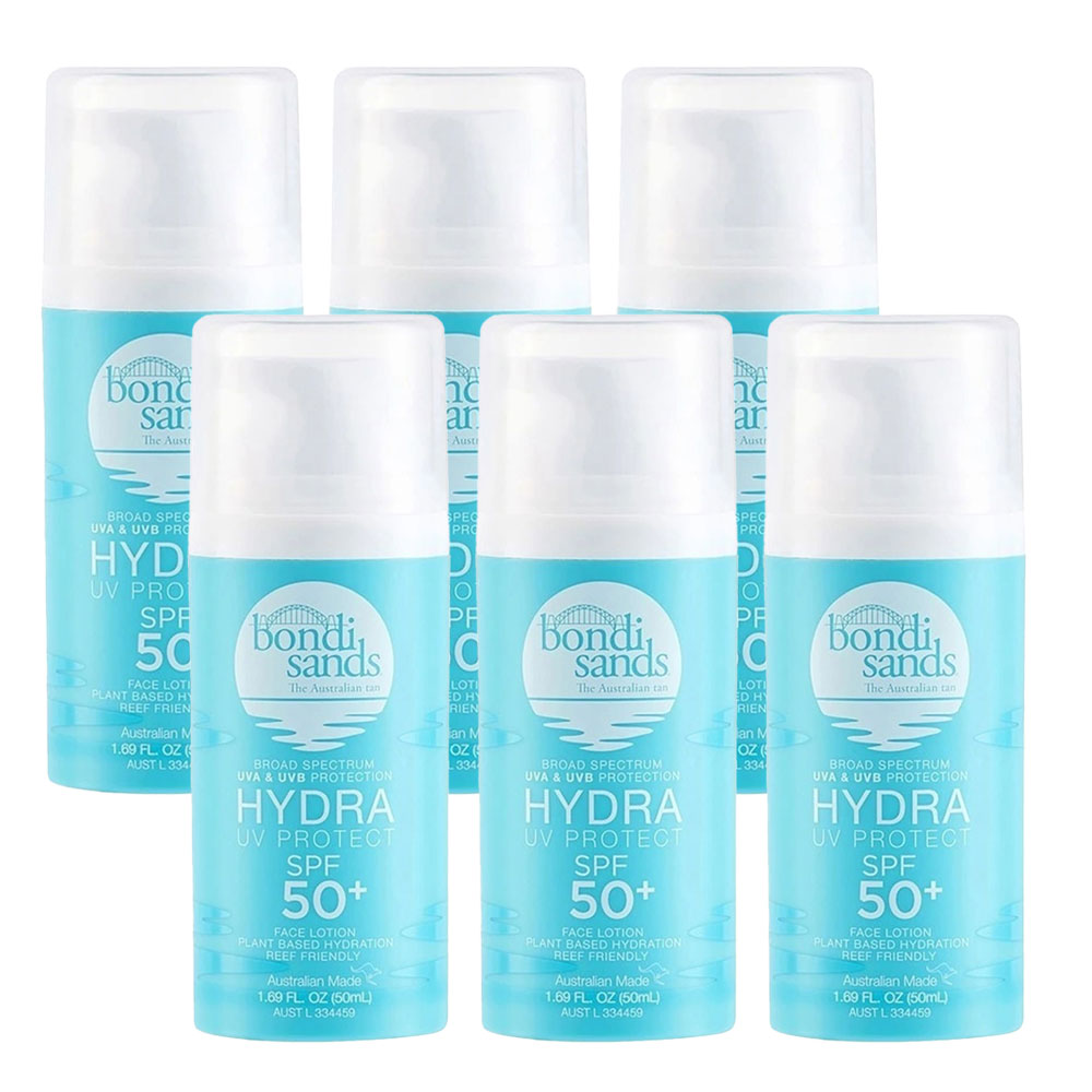 Bondi Sands Hydra UV Protect SPF 50+ Face Lotion 50ml - 6 pack