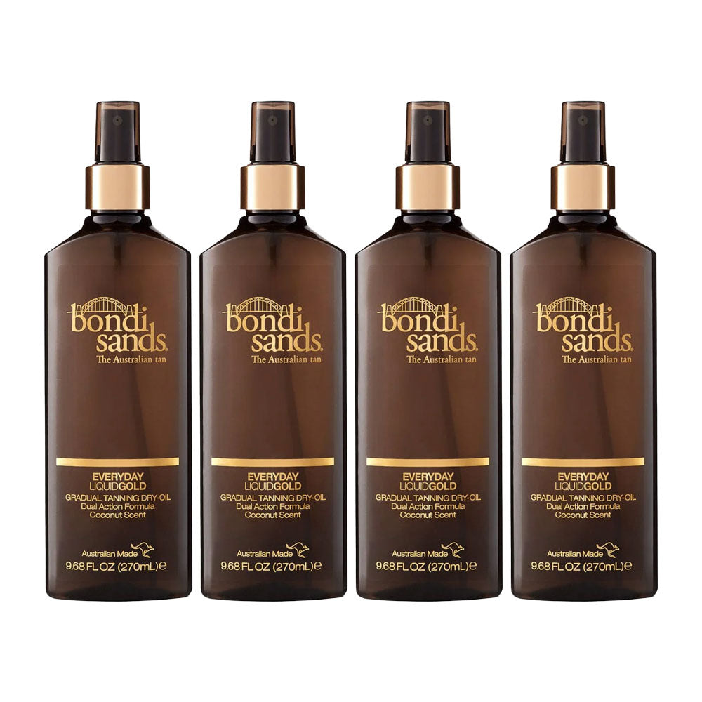 Bondi Sands Everyday Liquid Gold Gradual Tanning Dry-Oil 270ml - 4 pack