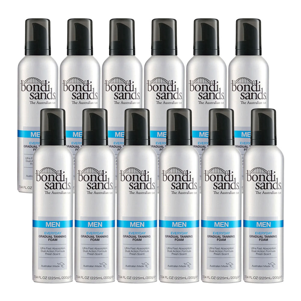 Bondi Sands Men Everyday Gradual Tanning Foam 225ml (200g) - 12 pack