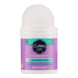 Cutex Nail Polish Remover Pads NAIL POLISH AWAY 30 pads