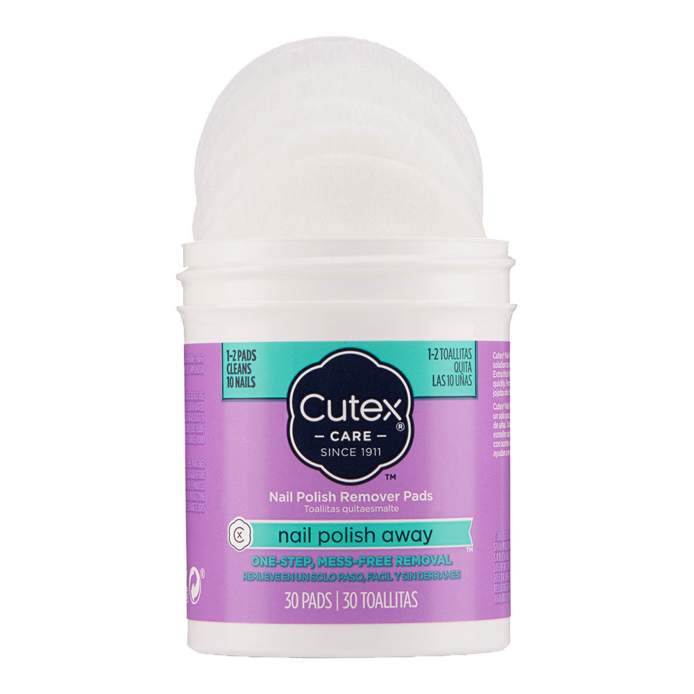 Cutex Nail Polish Remover Pads NAIL POLISH AWAY 30 pads