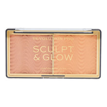 Load image into Gallery viewer, Revolution Pro Sculpt &amp; Glow Contour Palette in shade Medium Deep, 8g
