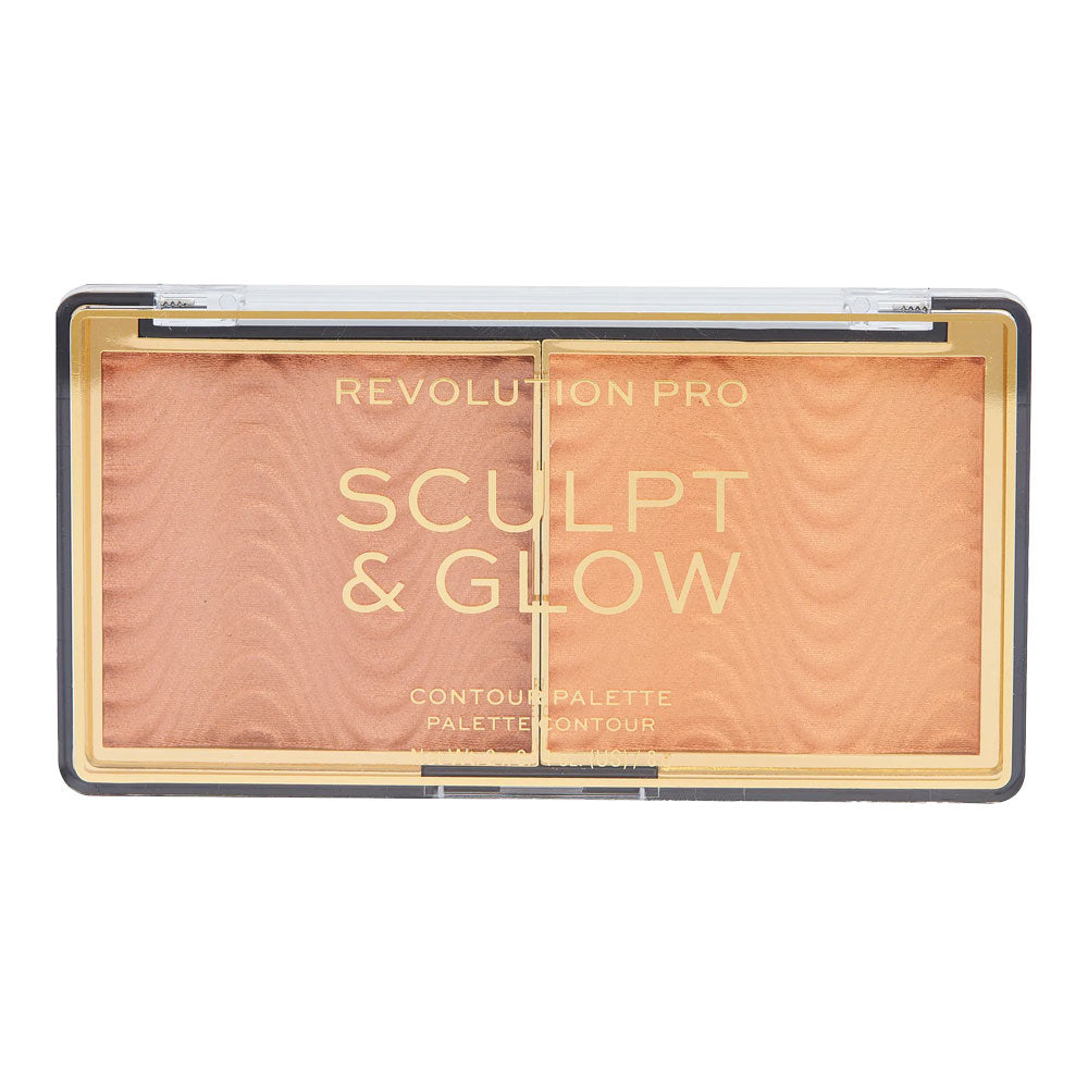 Revolution Pro Sculpt & Glow Contour Palette in shade Medium Deep, 8g