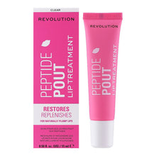 Load image into Gallery viewer, Makeup Revolution Peptide Pout Lip Treatment in clear, 5ml bottle
