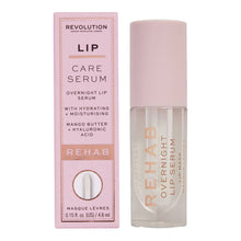 Load image into Gallery viewer, Makeup Revolution Rehab Overnight Lip Serum in clear, 4.6ml bottle
