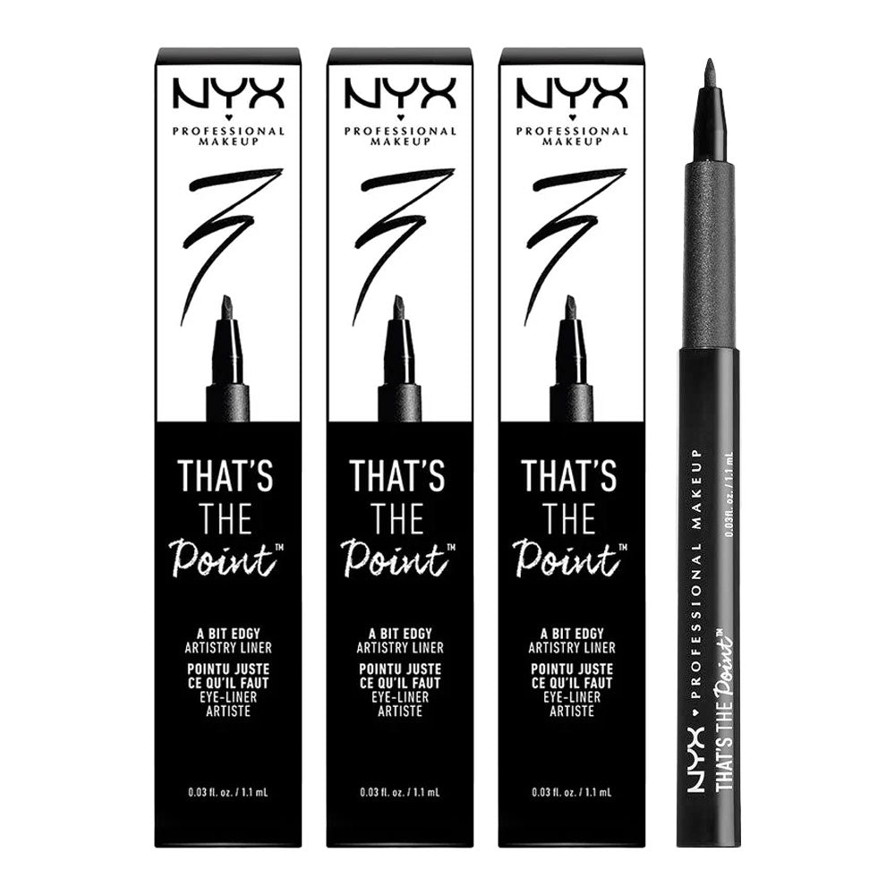 NYX That's the Point Liquid Eyeliner 1.1ml TTPE03 A BIT EDGY - 3 pack