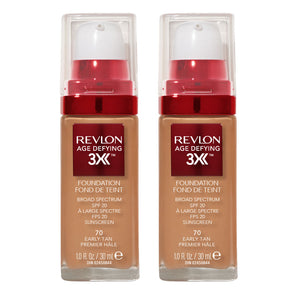 Revlon Age Defying 3X Foundation 30ml 70 EARLY TAN - 2 pack