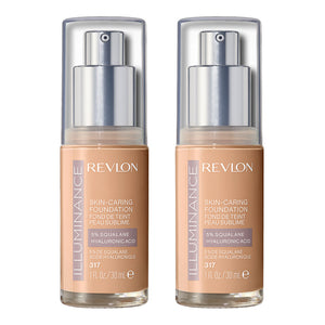 Revlon Illuminance Skin-Caring Foundation 30ml 317 TAN SAND - 2 pack