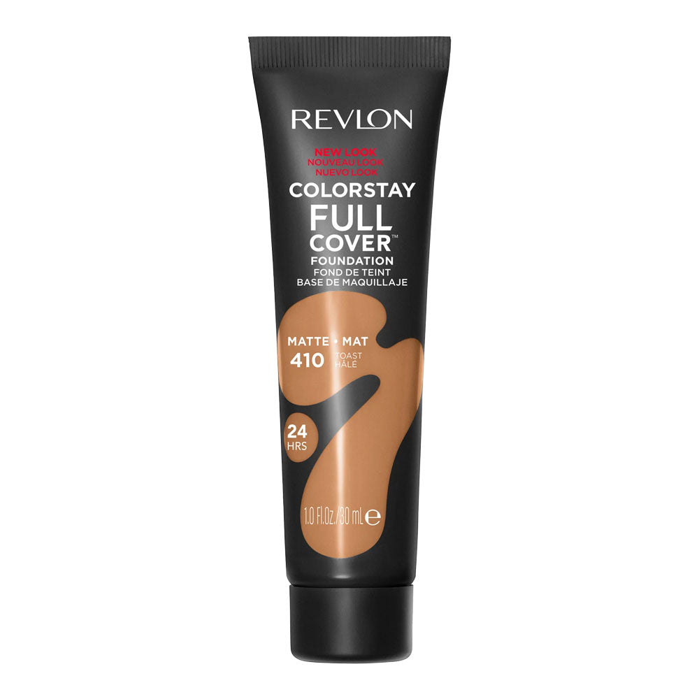 Revlon ColorStay Full Cover Matte Foundation in shade 410 TOAST, 30ml bottle