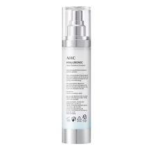 Load image into Gallery viewer, AHC Hyaluronic Dewy Radiance Emulsion 100ml back pack with product details and usage instructions Cosmetix Australia
