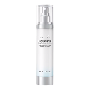 AHC Hyaluronic Dewy Radiance Emulsion 100ml front pack hydrating lightweight face emulsion Cosmetix Australia