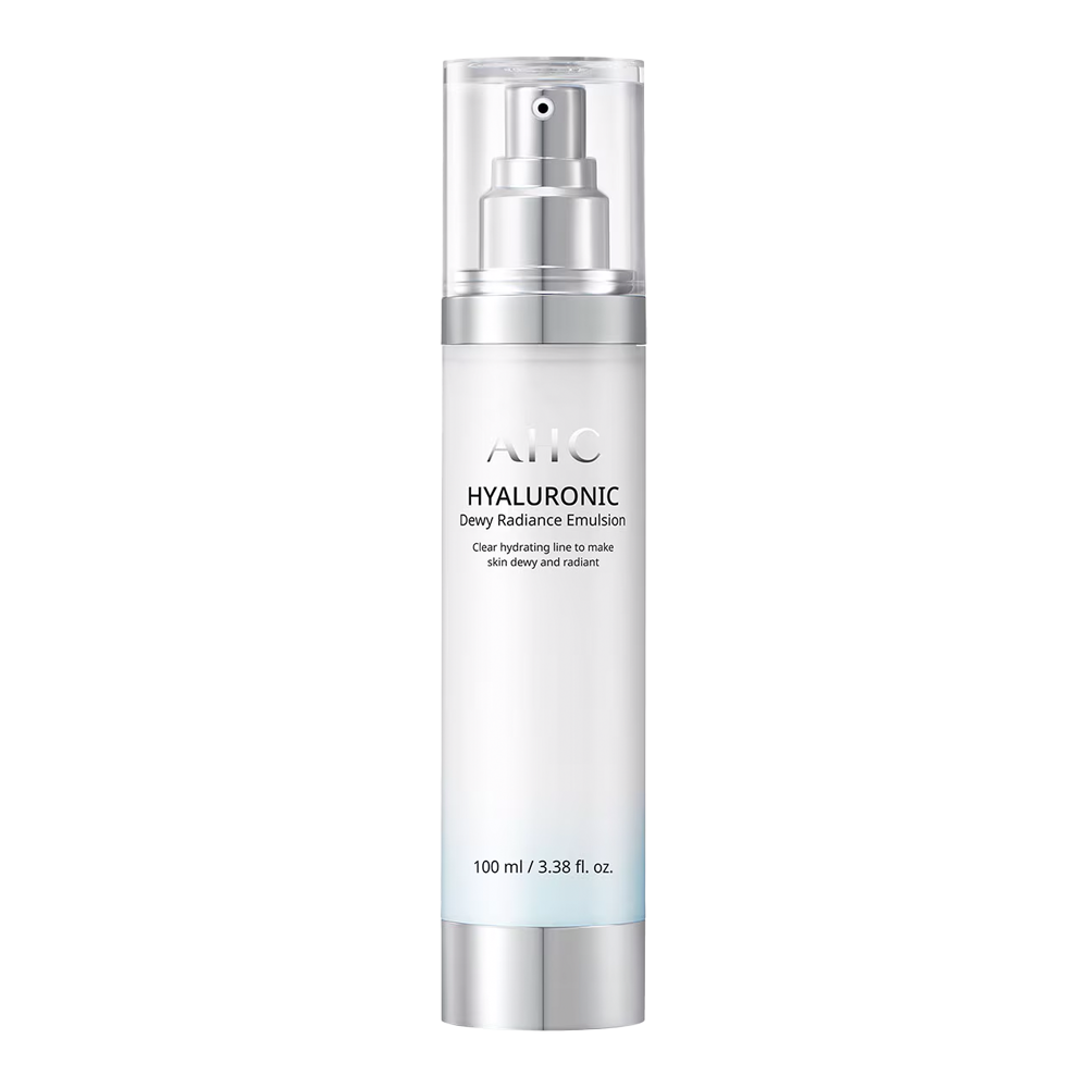 AHC Hyaluronic Dewy Radiance Emulsion 100ml front pack hydrating lightweight face emulsion Cosmetix Australia