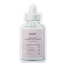 Load image into Gallery viewer, AHC Natural Essential Mask Aqua Brightening 28g single pack front hydrating brightening sheet mask Cosmetix Australia

