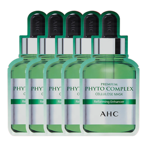 AHC Premium Phyto Complex Cellulose Mask Reforming Enhancer 27ml 5 pack front nourishing sheet masks Cosmetix Australia