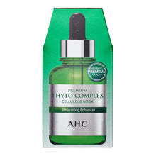 Load image into Gallery viewer, AHC Premium Phyto Complex Cellulose Mask Reforming Enhancer 27ml packaging front nourishing sheet mask Cosmetix Australia
