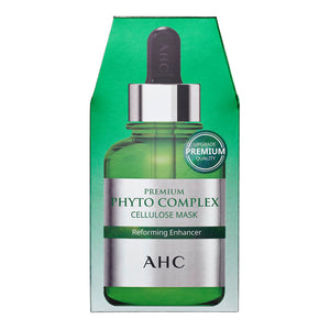 AHC Premium Phyto Complex Cellulose Mask Reforming Enhancer 27ml packaging front nourishing sheet mask Cosmetix Australia