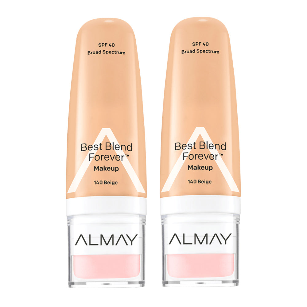 Almay Best Blend Forever Makeup 30ml 140 BEIGE - 2 pack