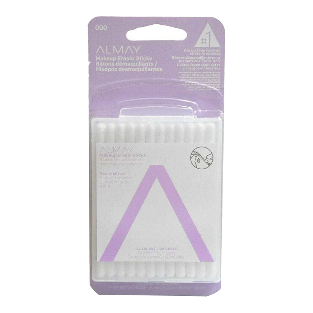 Almay Oil Free Makeup Eraser Sticks 000 - 24 Liquid Filled Sticks in packaging