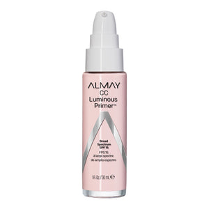Almay Smart Shade CC Luminous Primer SPF15 30ml bottle with SPF protection