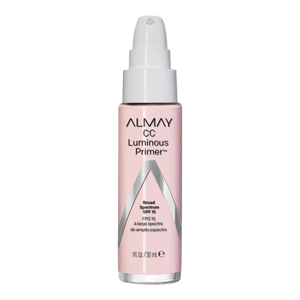 Almay Smart Shade CC Luminous Primer SPF15 30ml bottle with SPF protection