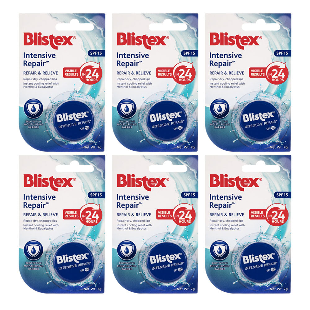 Blistex Intensive Repair SPF 15 7g Lip Balm - 6 pack