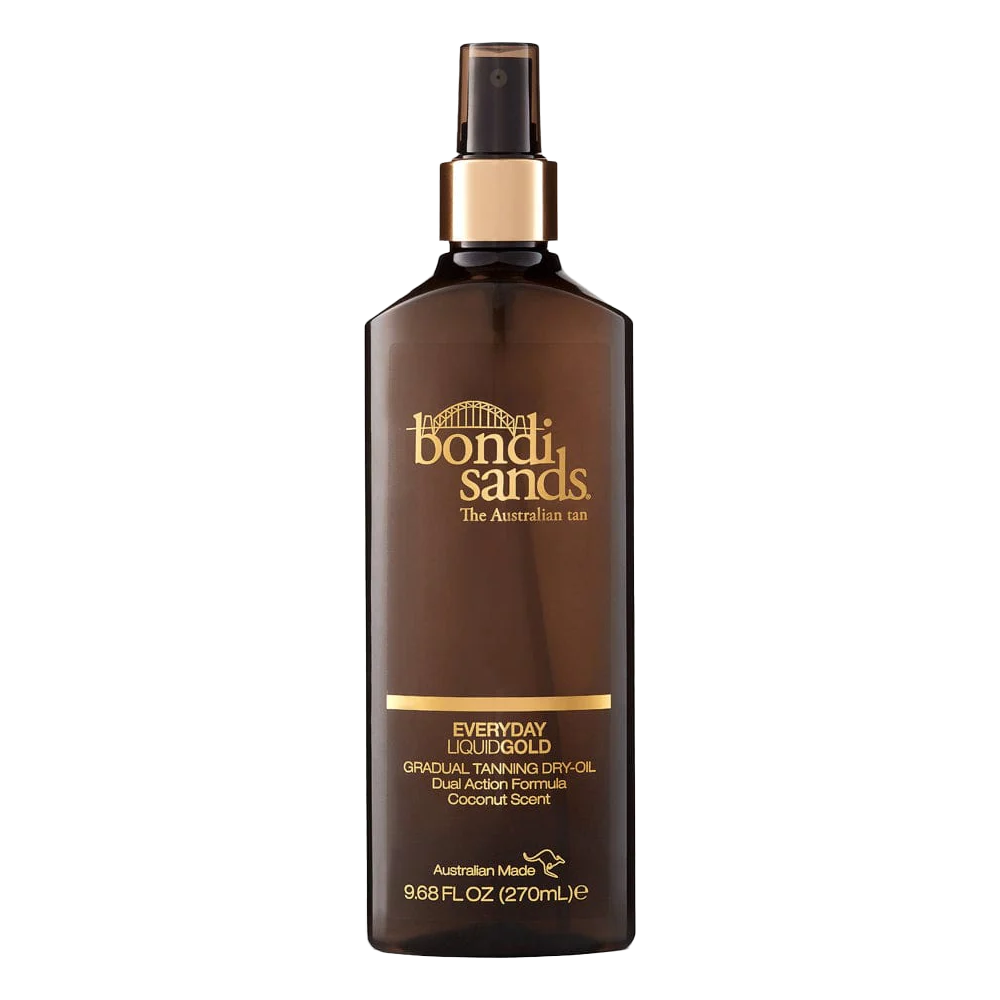 Bondi Sands Everyday Liquid Gold Gradual Tanning Dry-Oil 270ml bottle on white background
