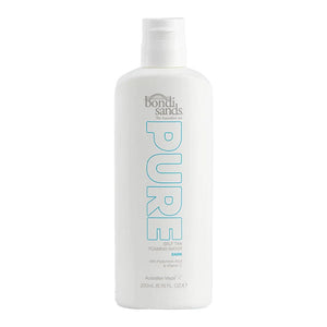 Bondi Sands Pure Self Tan Foaming Water DARK 200ml bottle on display
