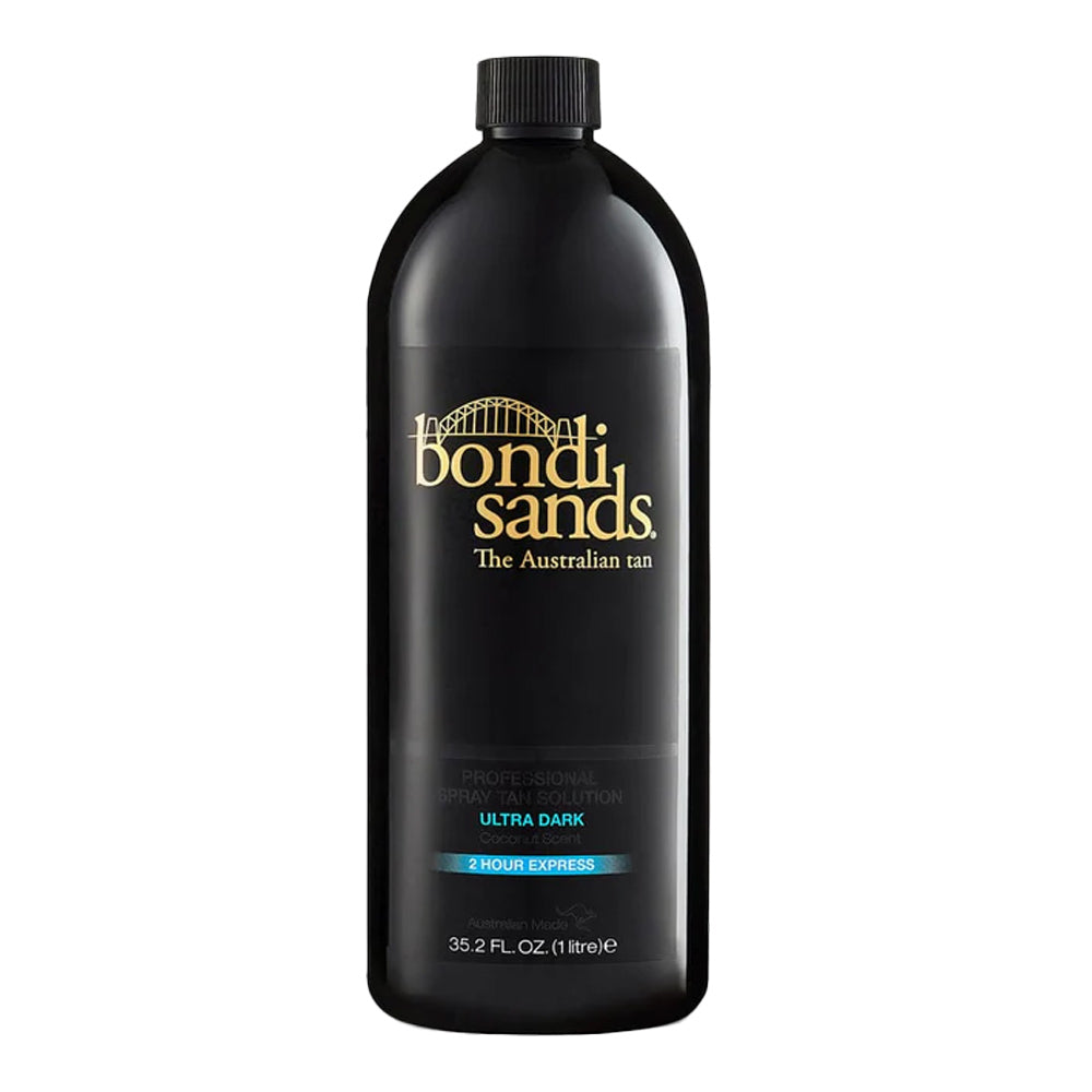 Bondi Sands Salon Solution ULTRA DARK 1000.0ml/1Lt tanning lotion bottle on white background