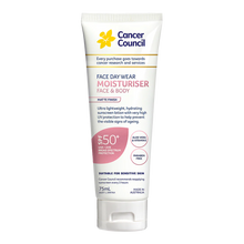 Load image into Gallery viewer, Cancer Council Face Day Wear Moisturiser Invisible Matte SPF 50+ 75ml
