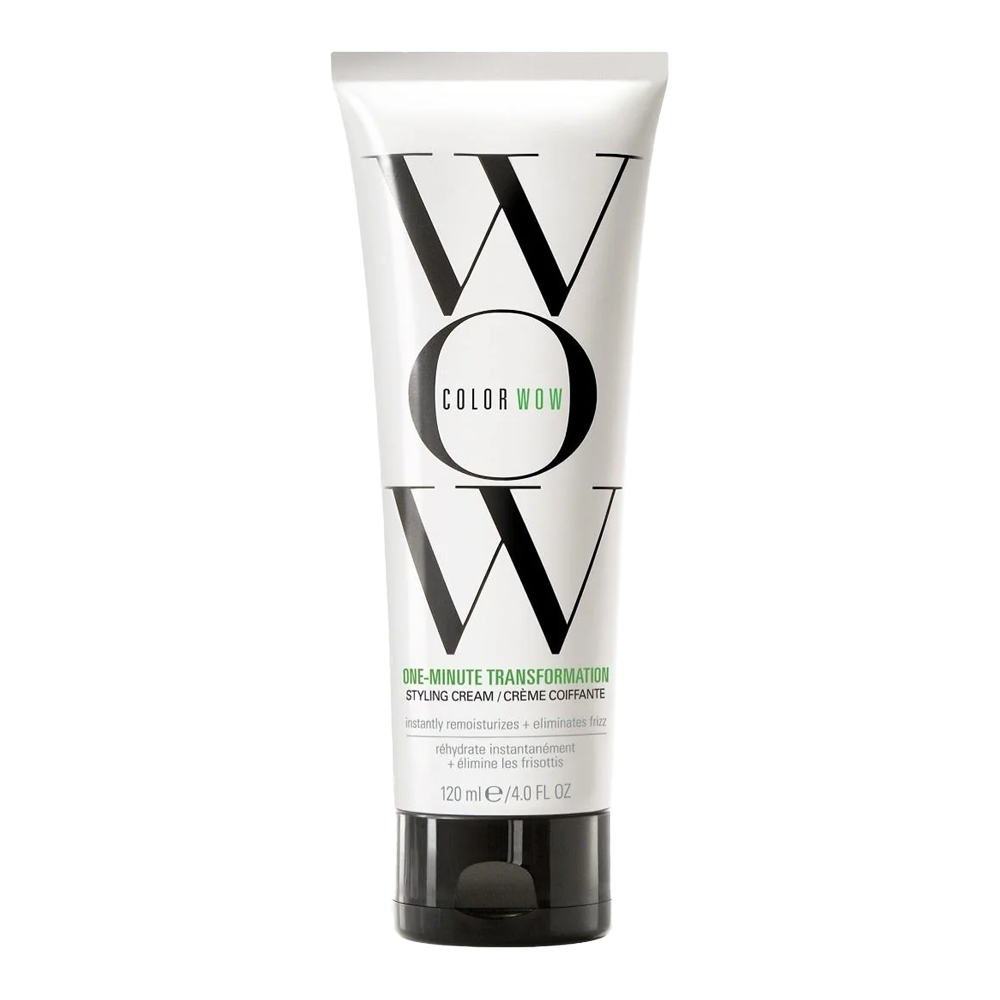 COLOR WOW One-Minute Transformational Styling Cream 120ml product in a unique bottle