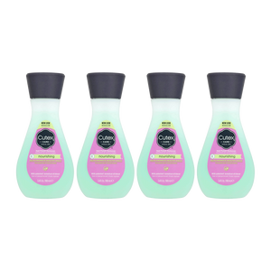 Cutex Nail Polish Remover Nourishing 100ml 4 pack - Set of 4 bottles in 100ml size for nourished nails