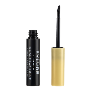Eylure London 18 Hour Lash Glue 4.5ml black finish adhesive unboxed, latex-free strip lash glue with long-lasting hold