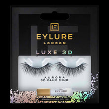 Load image into Gallery viewer, Eylure London LUXE 3D Faux Mink AURORA lashes in elegant design
