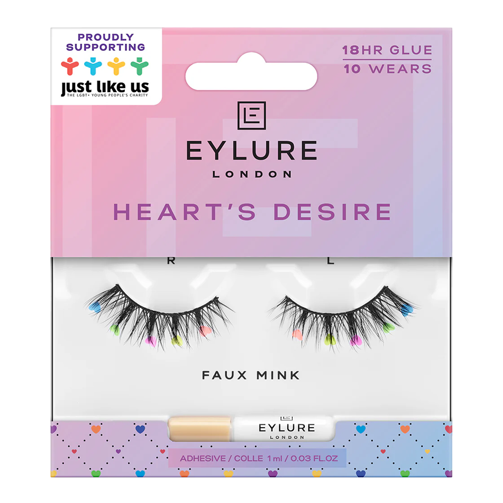 Eylure London PRIDE Faux Mink HEART'S DESIRE false eyelashes