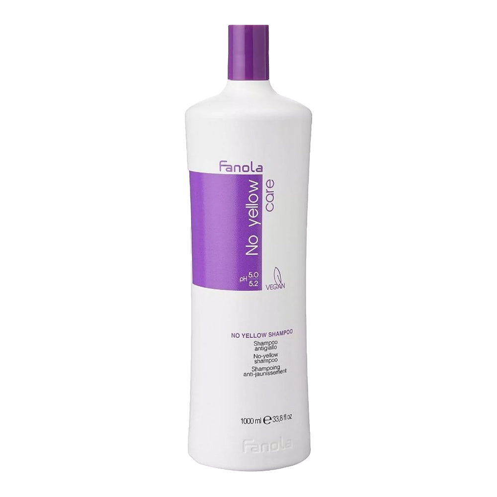 Fanola No Yellow Shampoo 1000ml bottle on white background
