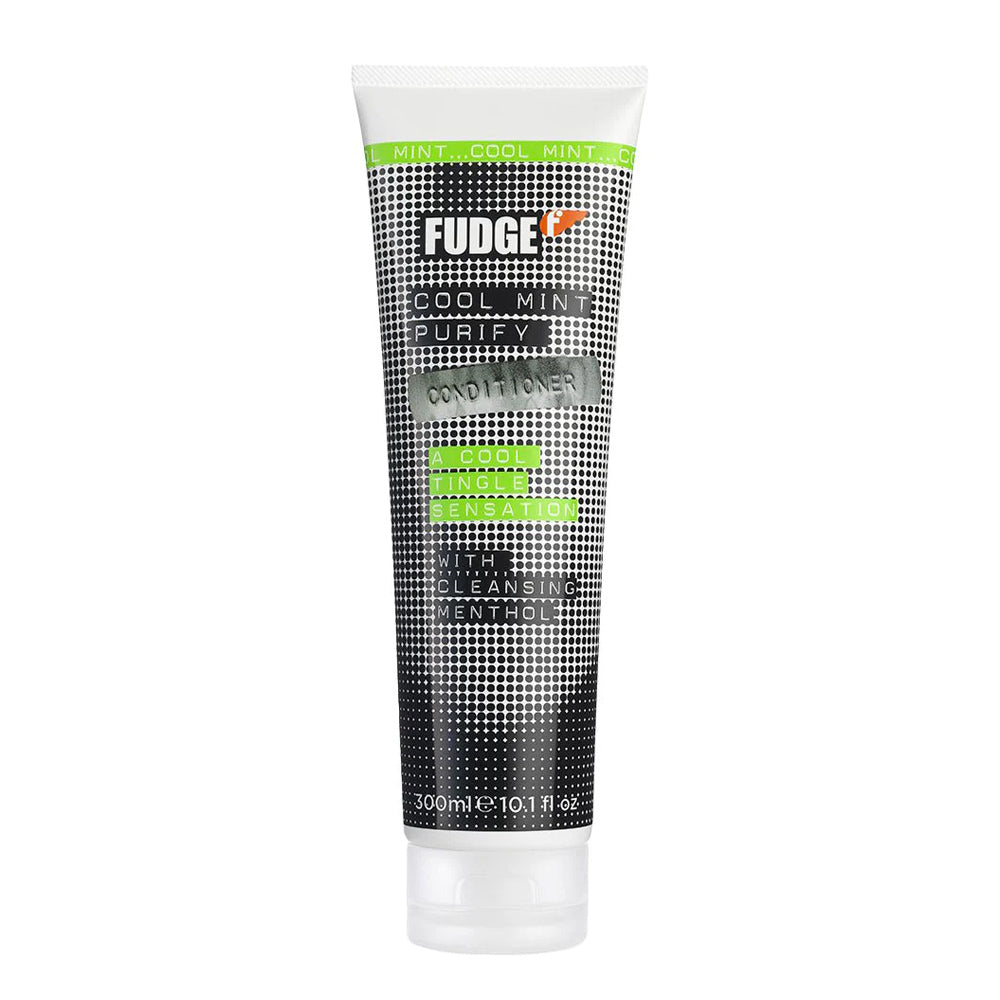 Fudge Cool Mint Purify Conditioner 300ml bottle in mint green color
