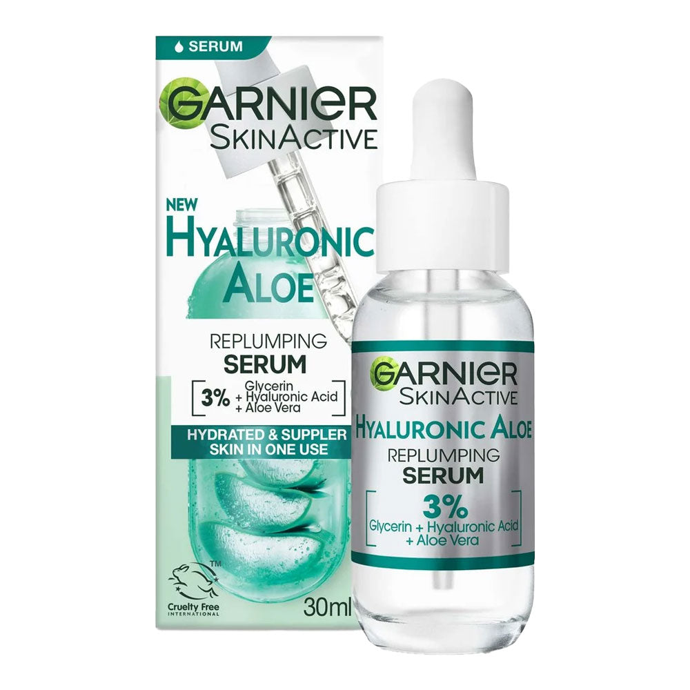 Garnier SkinActive Hyaluronic Acid Replumping Serum 30ml – hydrating face serum for plump, smooth skin Cosmetix Australia