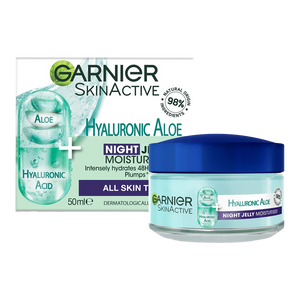 Garnier SkinActive Hyaluronic Aloe Night Jelly Moisturiser 50ml – hydrating night cream with aloe vera Cosmetix Australia
