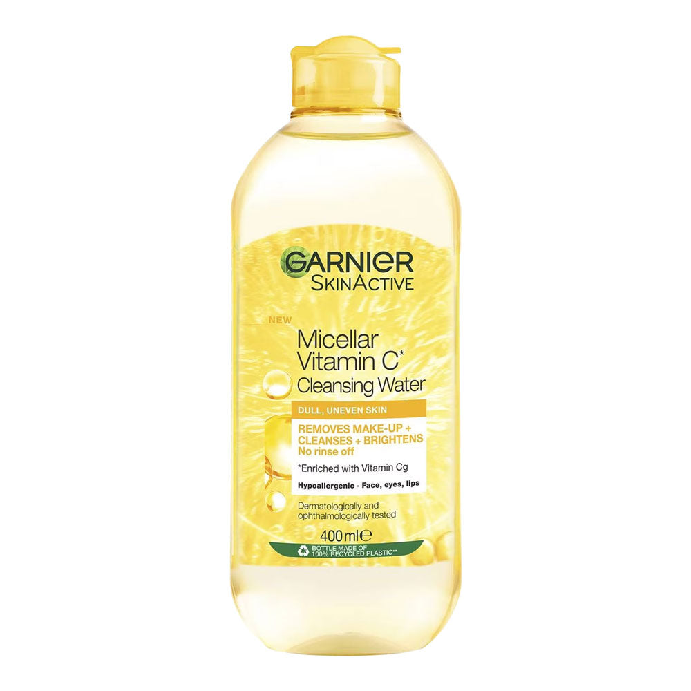 Garnier SkinActive Micellar Vitamin C Cleansing Water Dull Uneven Skin 400ml
