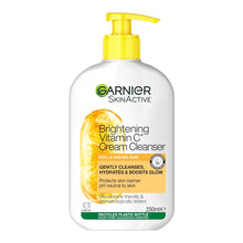 Load image into Gallery viewer, Garnier SkinActive Vitamin C Brightening Cream Cleanser 250ml – brightening face wash with vitamin C Cosmetix Australia
