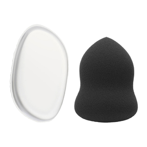 Hourglass beauty sponge set in black color, a set of sponges for makeup application