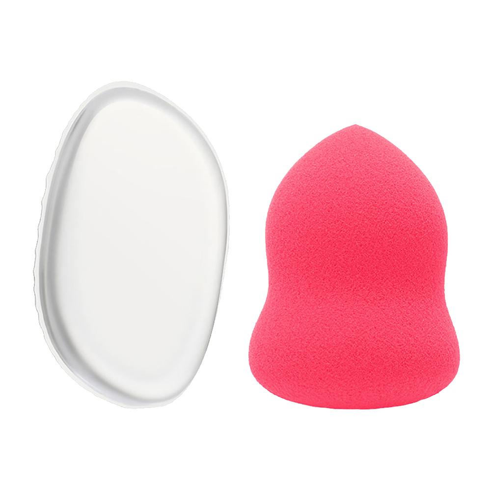 Hourglass beauty sponge set PINK in a vibrant pink color, perfect for makeup application