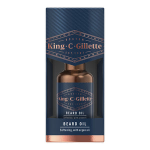 King C. Gillette Beard Oil 30ml bottle on white background