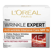 Load image into Gallery viewer, L&#39;Oreal Wrinkle Expert Anti-Wrinkle Intensive Care SPF 15 50ml
